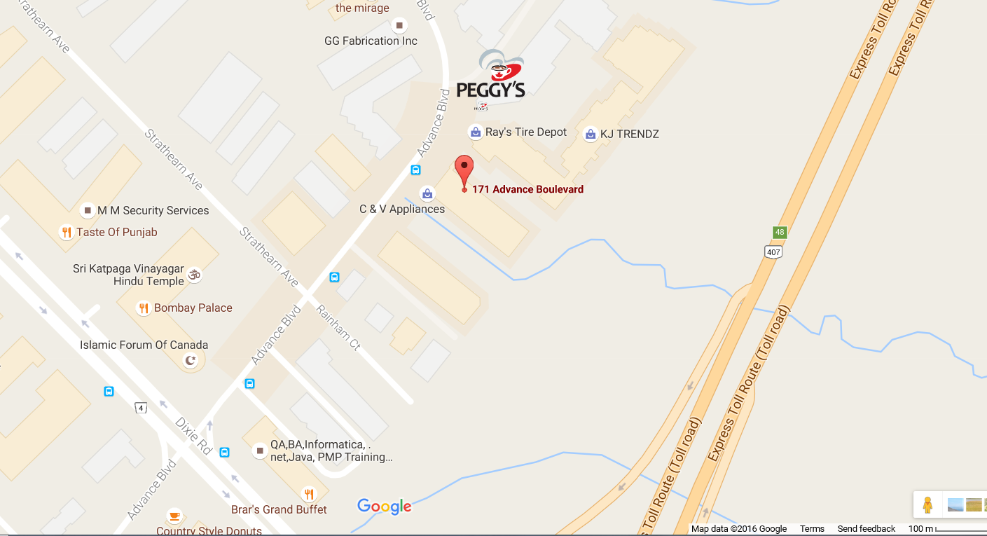 Peggy's Location - Dixie & Steeles - Brampton